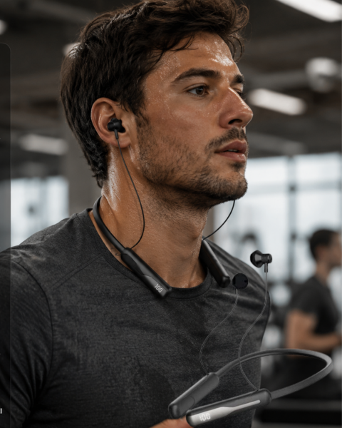 Boyun Askılı Bluetooth Kulaklık Extra Bass ve Ses Değiştirme Modlu - Lisinya