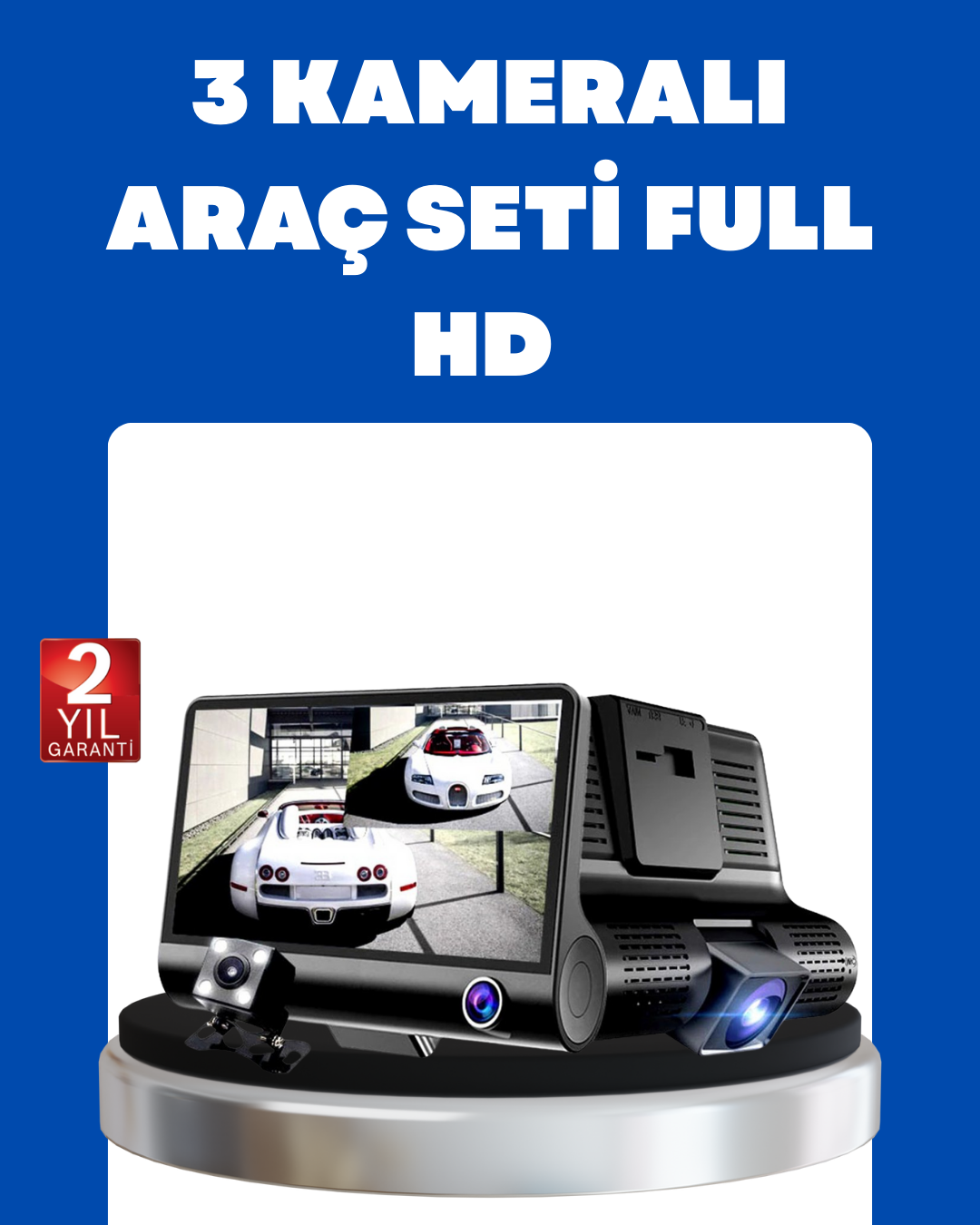 G-Sensör, Park Modu ve Döngüsel Kayıt Destekli Araç DVR - Lisinya
