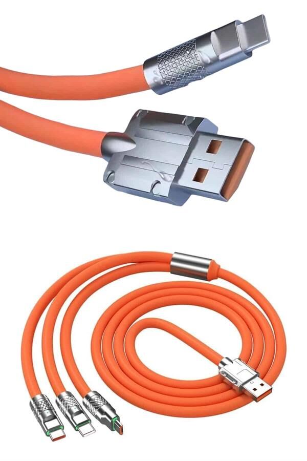 YamanHobi 120W Type-C Hızlı Şarj Kablosu 6A Data ve Şarj Kablosu
