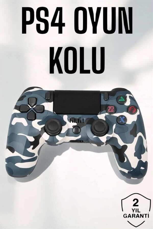 PS4 Oyun Kolu Kamuflaj Desenli Joystick - Lisinya