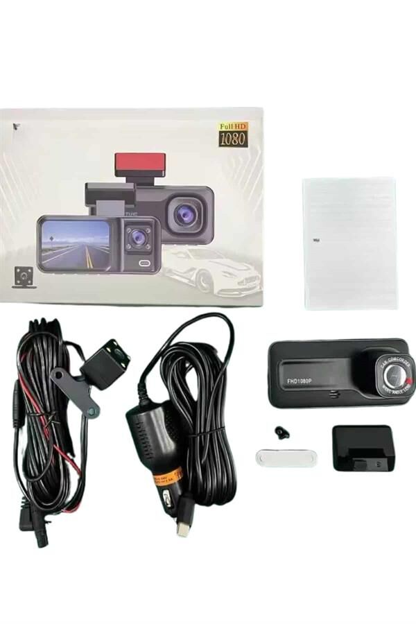 Ön ve Arka Kameralı 2 İnç 1080P Full HD DVR Araç İçi Ekran - Lisinya
