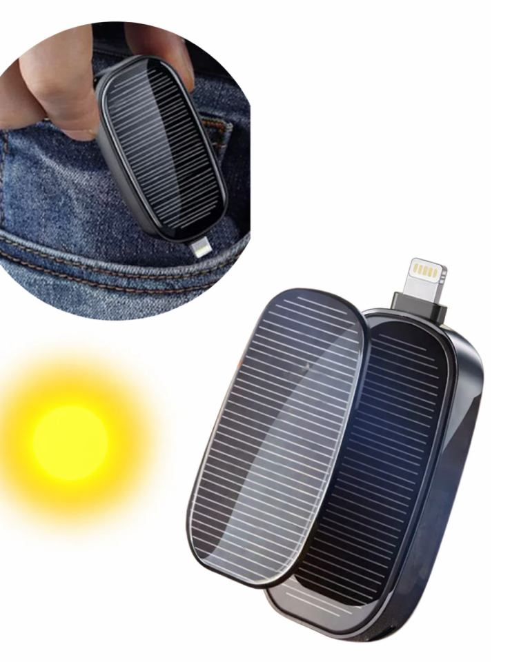 Mini Güneş Enerjili Powerbank Cep Tipi Acil Şarj Cihazı - Lisinya