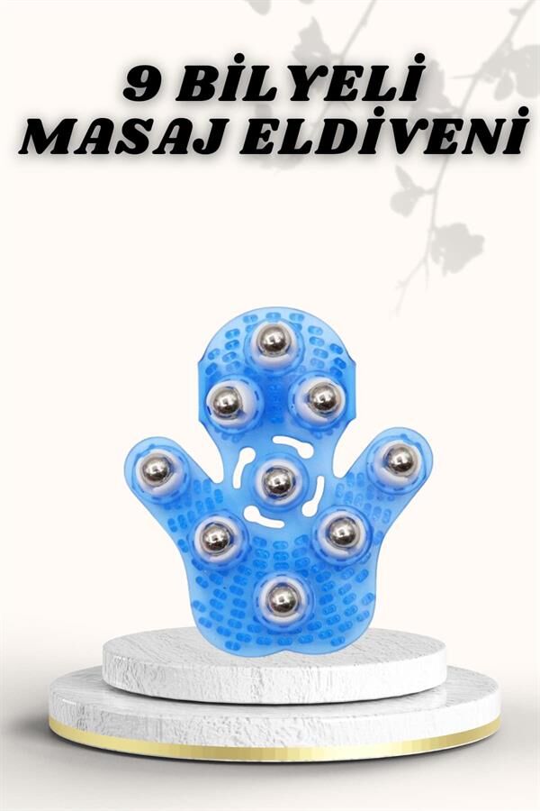 9 Bilyeli Masaj Eldiveni Giyilebilir Plastik Vücut Sıkılaştırıcı - Lisinya