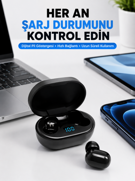 Gürültü Azaltmalı Mikrofonlu Bluetooth Kulaklık Yeni Nesil - Lisinya