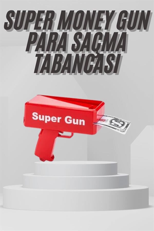 Para Dolar Saçma Para Atma Tabancası Otomatik Kırmızı Oyuncak - Lisinya
