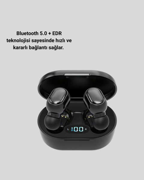 Bluetooth 5.0 Kulaklık – LED Ekranlı Şarj Kutusu Yeni Nesil - Lisinya