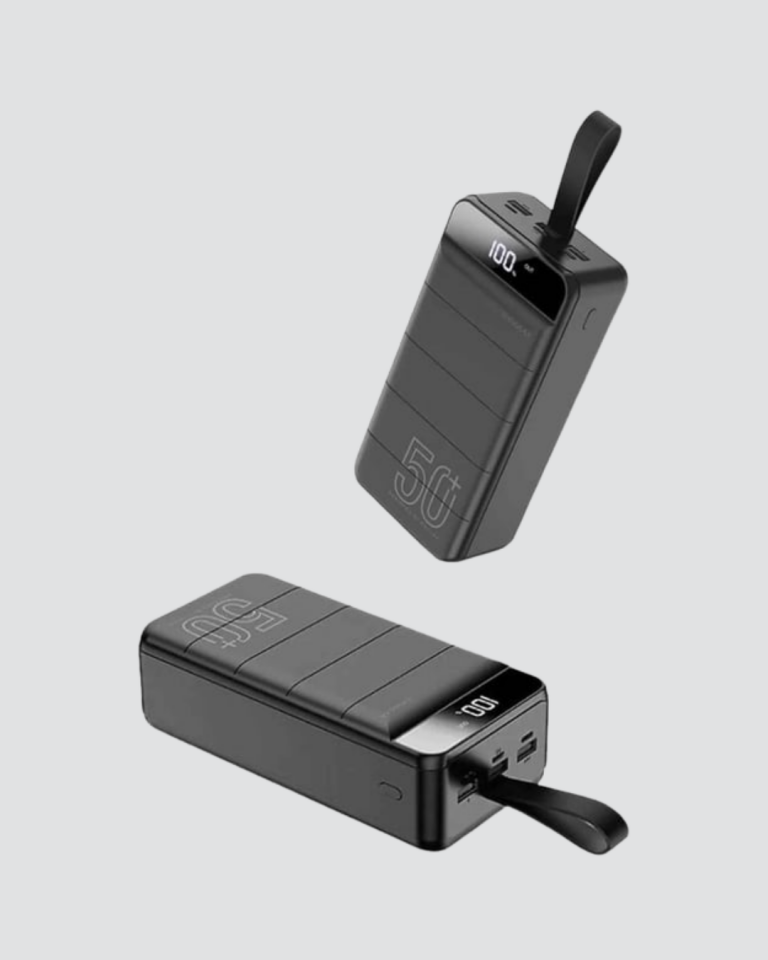 Tüm Cihazlarla Uyumlu 50.000 mAh Powerbank – Yüksek Kapasiteli, LED Gösterge ve Akıllı Koruma Fonksiyonlu - Lisinya