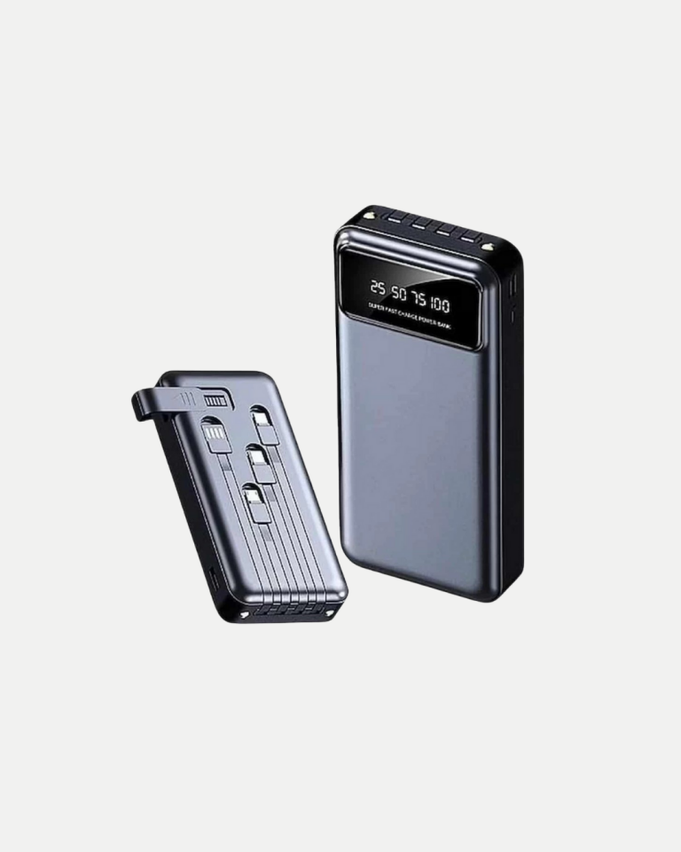 Powerbank 20000 mAh LED Fenerli ve Çoklu Güvenlik Korumasına Sahip - Lisinya