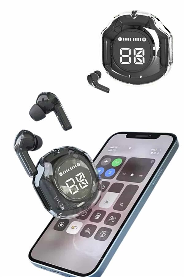 YamanHobi Bluetooth 5.3 Kulaklık ENC Mikrofonlu LED Göstergeli