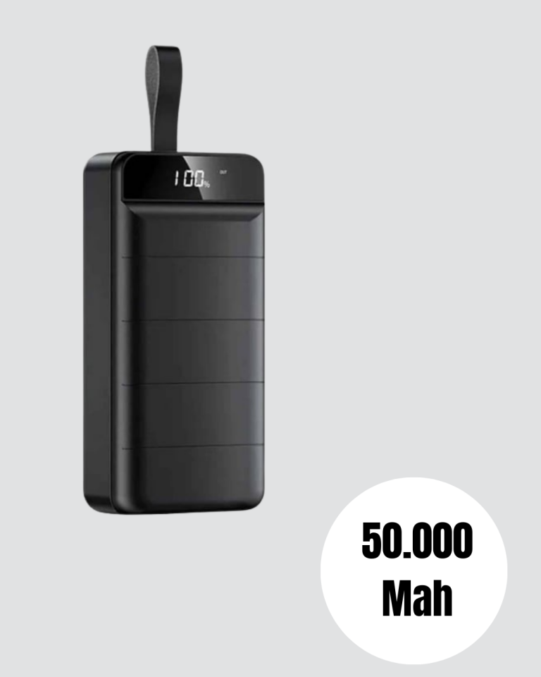 Ultra Güçlü 50.000 mAh Powerbank – LED Ekranlı, Çoklu Bağlantı Seçenekli, Akıllı Koruma Sistemli Şarj Ünitesi - Lisinya