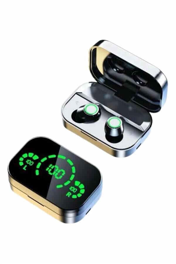 Bluetooth Kulaklık Telefon Şarj Edebilen Çağrı Cevaplama Dijital Göstergeli