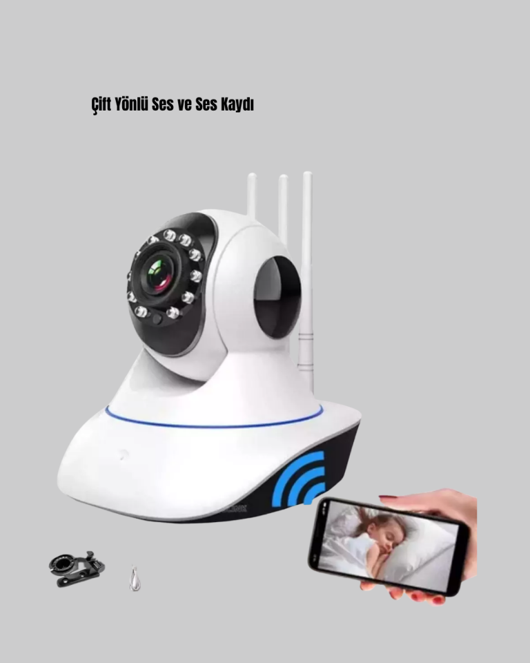 Akıllı IP Güvenlik Kamerası – 1080P HD, Gece Görüşlü, Hareket Algılamalı - Lisinya