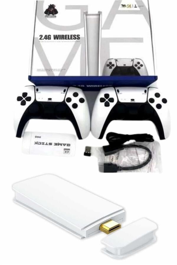 Game Stick 4K Retro Çift Kollu Atari Oyunlari +20000 Oyunlu Konsol Nostalji - Lisinya