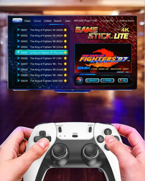 Joystick Çift Kollu Oyun Kolu Retro Oyun Yüksek Çözünürlüklü 3D Game - Lisinya