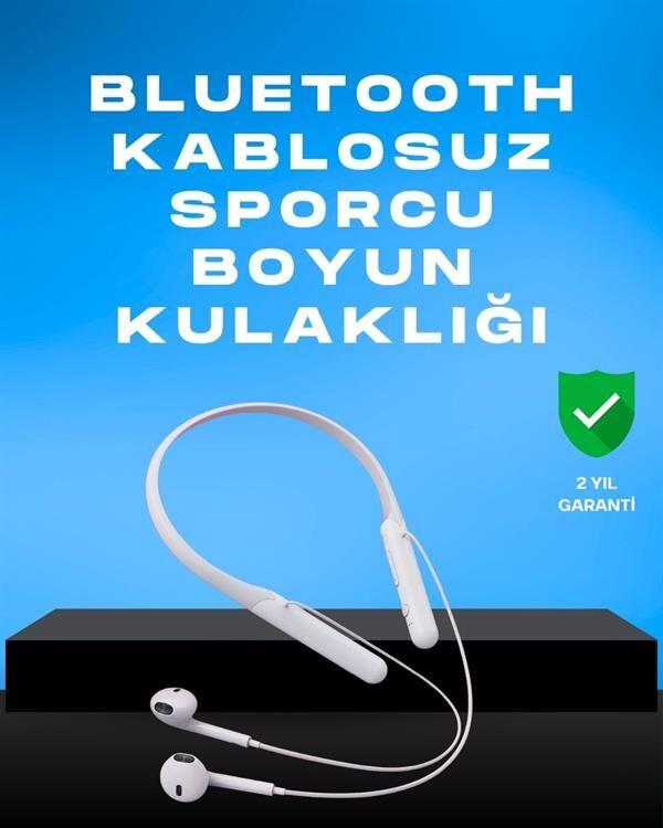 Kablosuz Bluetooth Kulaklık – Boyun Askılı, 100 Saat Pil Ömrü