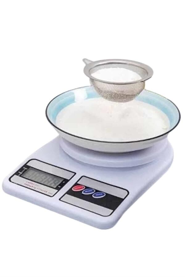 Yeni Nesil Taşınabilir Dijital Hassas Mutfak Tartısı Mutfak Terazisi Hassas Ölçüm 10 Kg - Lisinya