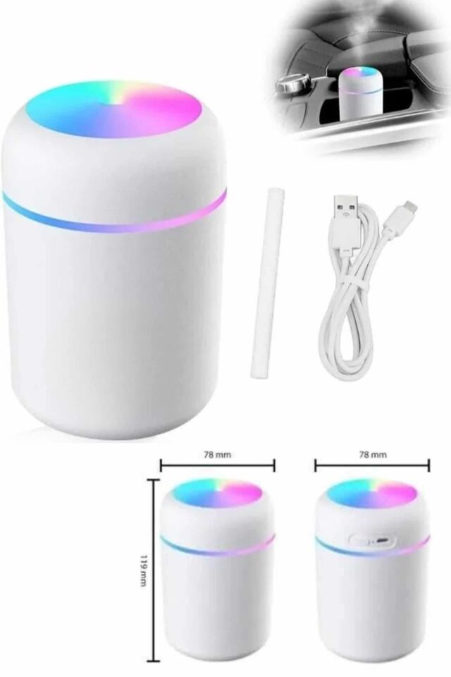 Hava Nemlendirici Buhar Makinesi Led Işıklı USB Dekoratif Nemlendirici - Lisinya