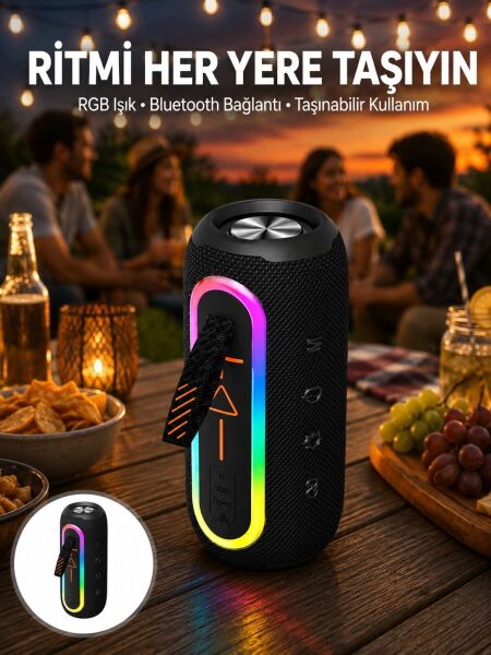 Kablosuz Bluetooth Hoparlör Taşınabilir Çoklu Bağlantılı Özelliği Yeni Nesil - Lisinya