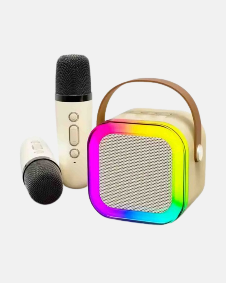 Bluetooth Karaoke Hoparlör Renkli LED Işıklı ve Type-C Şarjlı - Lisinya