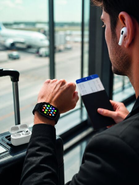 Bluetooth Görüşme Destekli Akıllı Saat Seti Kablosuz Kulaklık, 7 Kordon ve Çoklu Spor Modu - Lisinya