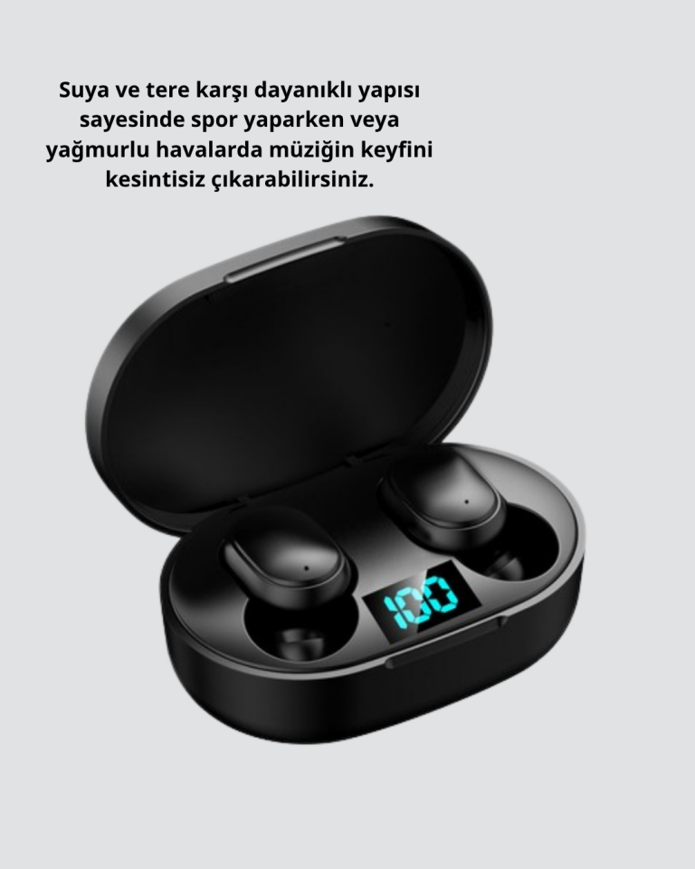 YamanHobi ANC Özellikli Bluetooth Kulaklık Suya Dayanıklı Kablosuz Kulak İçi Kulaklık