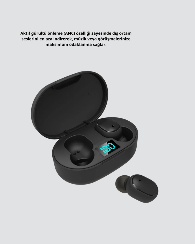 YamanHobi Bluetooth Kulaklık ANC Destekli Kablosuz Kulak İçi Kulaklık Mikrofonlu