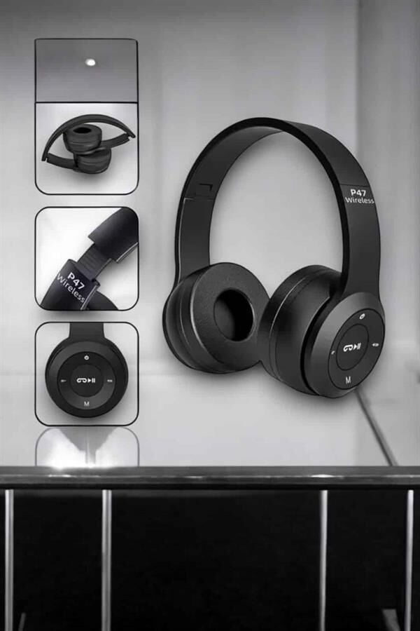 Kulak Üstü TF Kart ve AUX Destekli Ergonomik Bluetooth Kulaklık - Lisinya