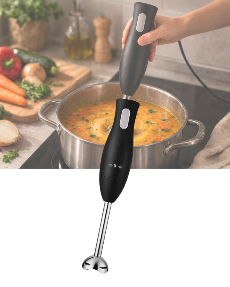 Ergonomik Tasarımlı El Blenderı Paslanmaz Çelik Metal Blender Ayağı - Lisinya