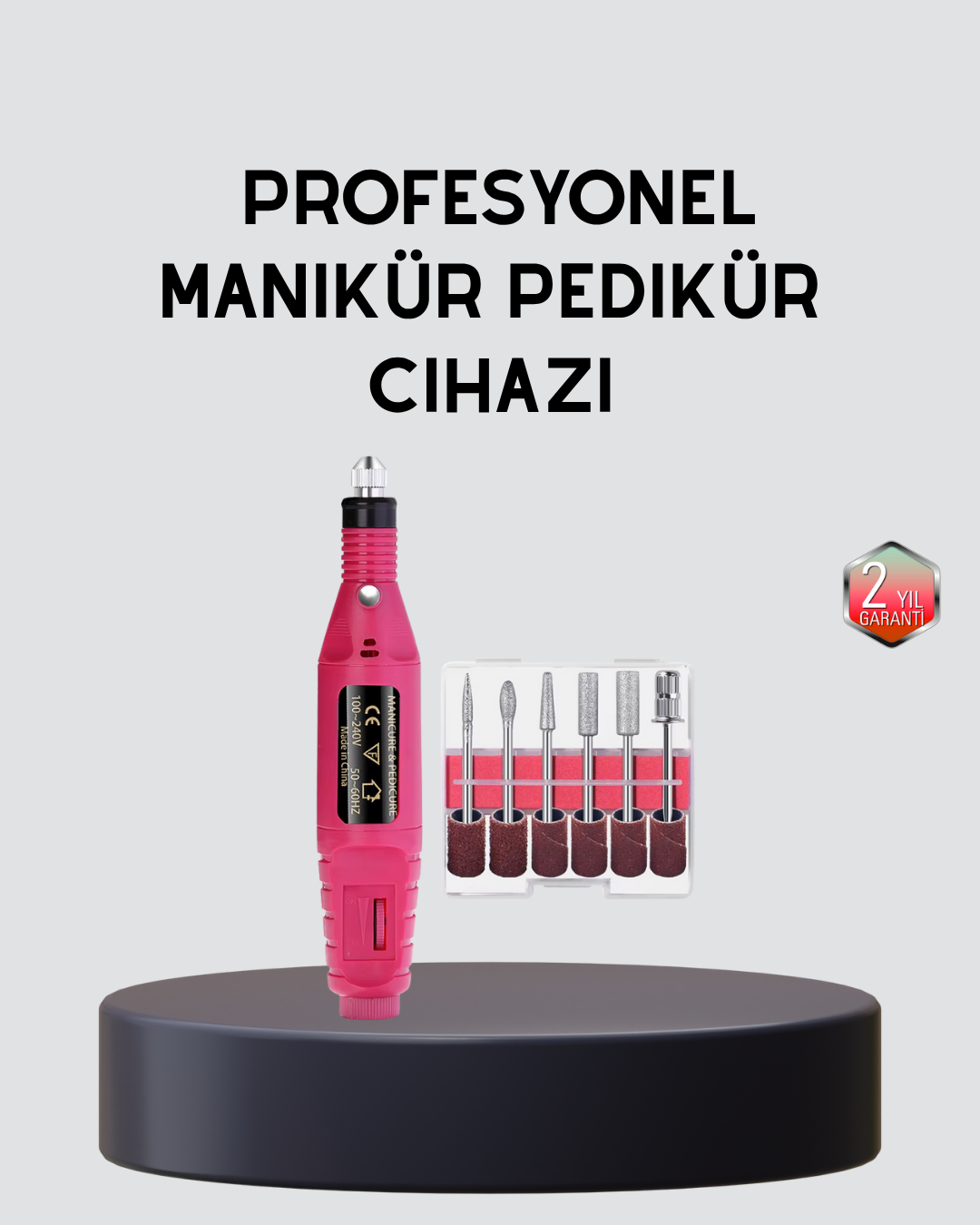 Tırnak Matkap Makinesi – Profesyonel Manikür Pedikür Cihazı, Ayarlanabilir Hız ve Sessiz Çalışma - Lisinya