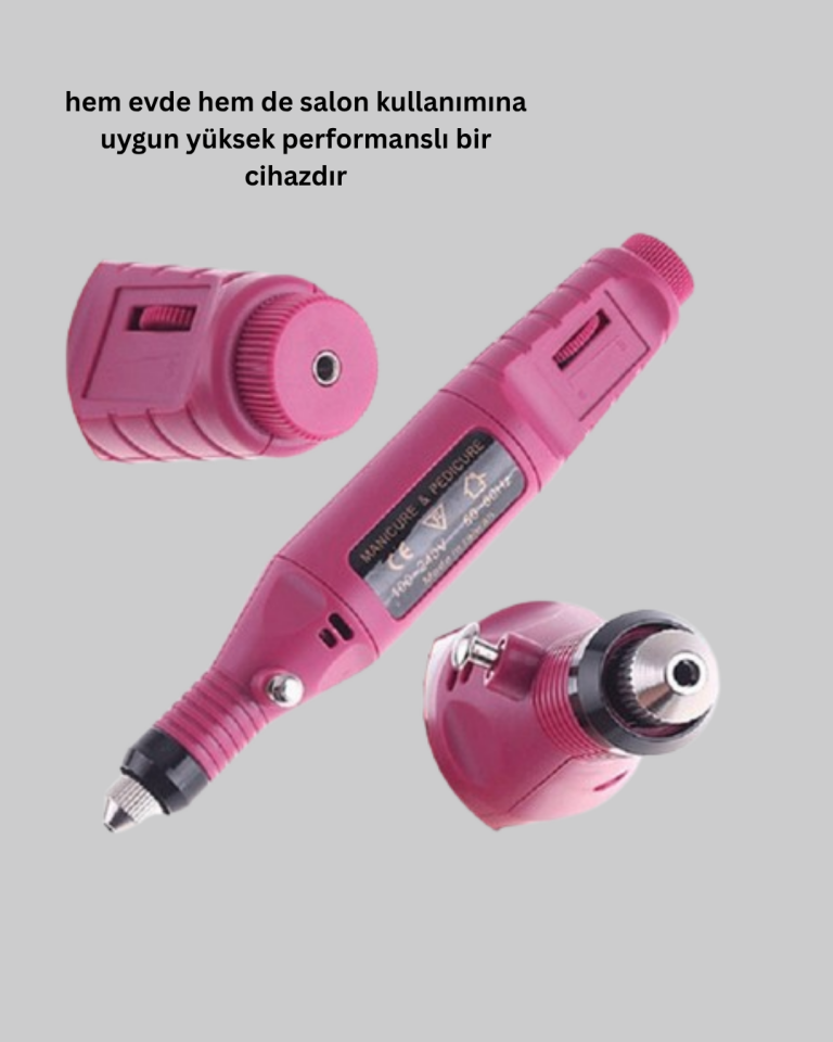 Tırnak Matkap Makinesi – Profesyonel Manikür Pedikür Cihazı, Ayarlanabilir Hız ve Sessiz Çalışma - Lisinya