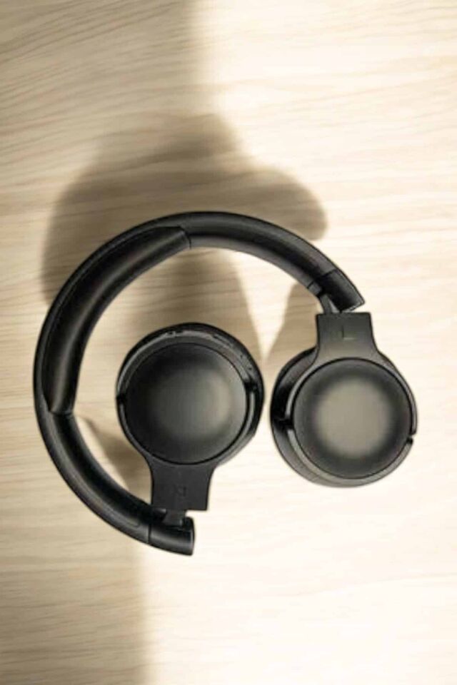 Kablosuz Bluetooth Kulaklık ANC/ENC Destekli Kulak Üstü Yüksek Ses Kaliteli -Mavi