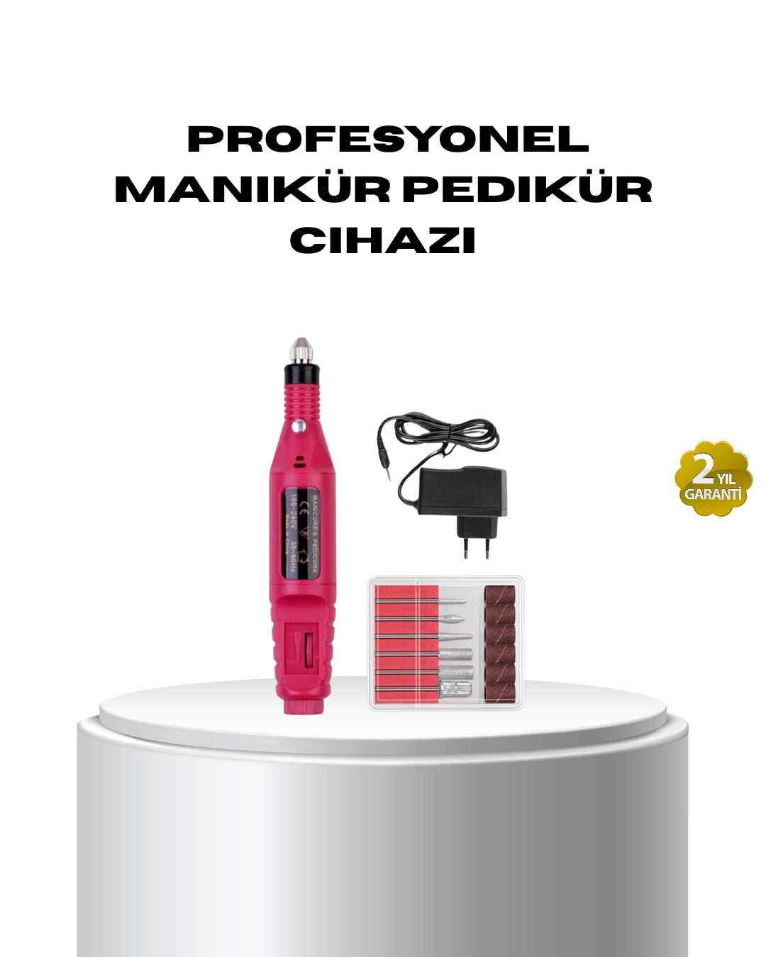 Profesyonel Tırnak Matkap Makinesi – USB Şarjlı, Ayarlanabilir Hız, Düşük Titreşimli ve Sessiz Çalışma - Lisinya