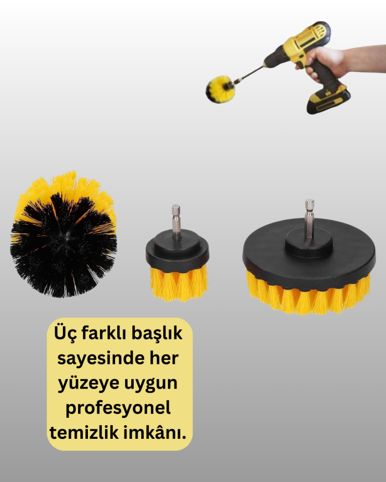 Matkap Ucu Temizlik Fırçası Seti Ev ve Araç İçin - Lisinya