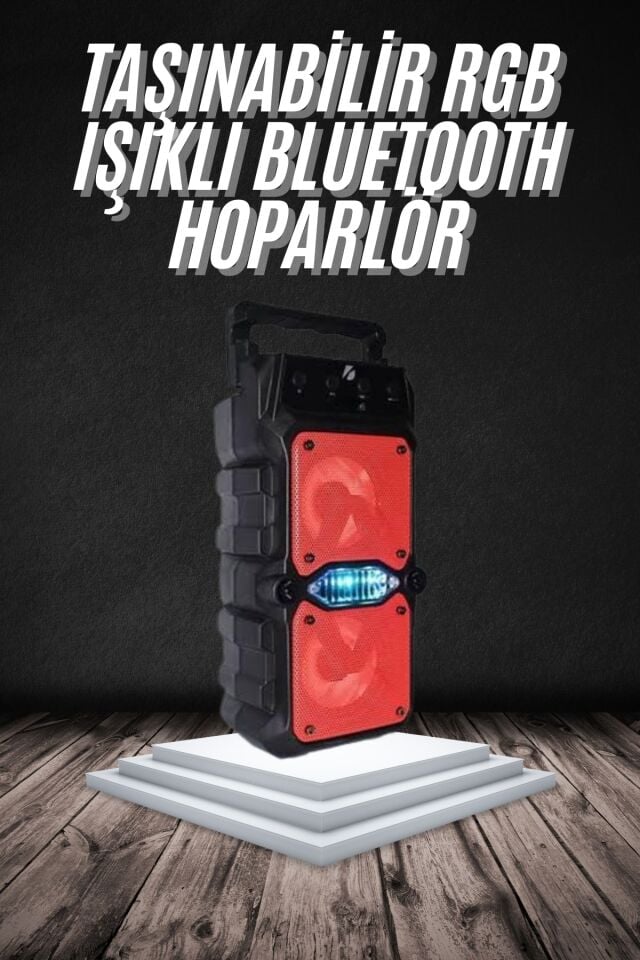 Bluetooth Hoparlör Çift Mikrofonlu Güçlü Ses Kaliteli Kesintisiz Kablosuz - Lisinya