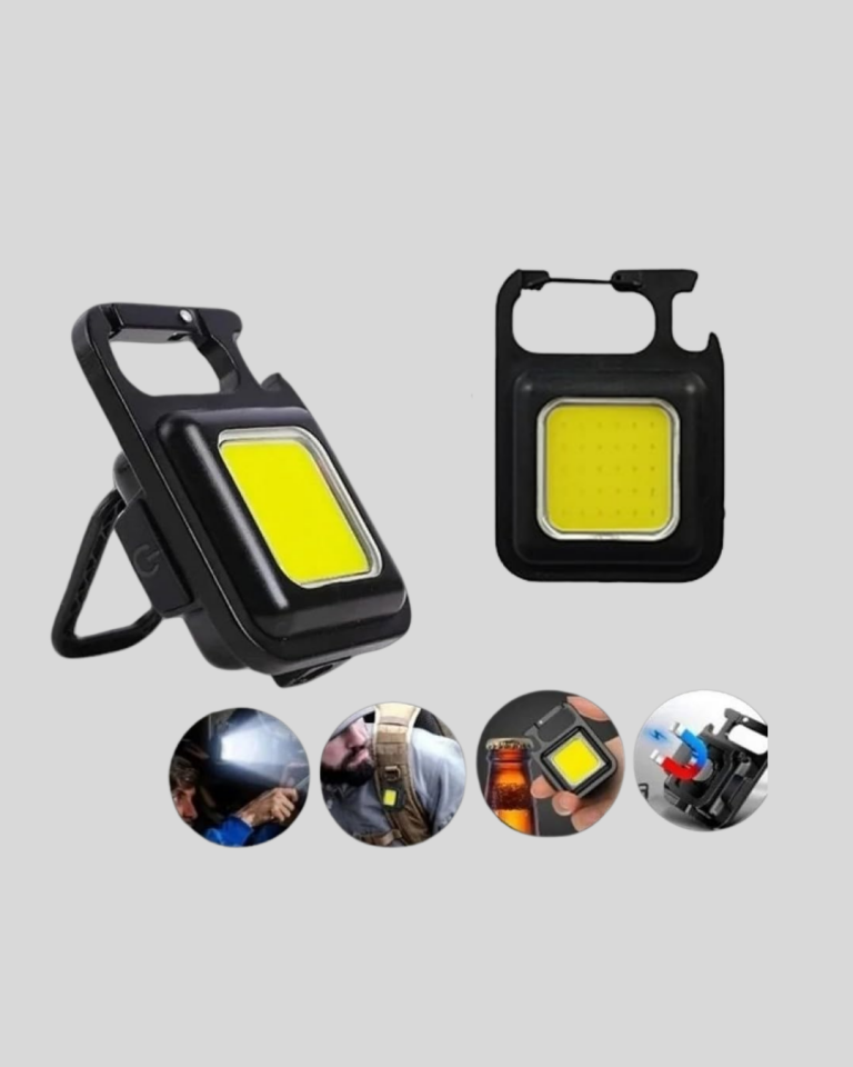 Süper Parlak 800 Lümen LED Fener – USB Şarjlı, 3 Işık Modlu, Mini Taşınabilir ve Anahtarlık Tipi - Lisinya