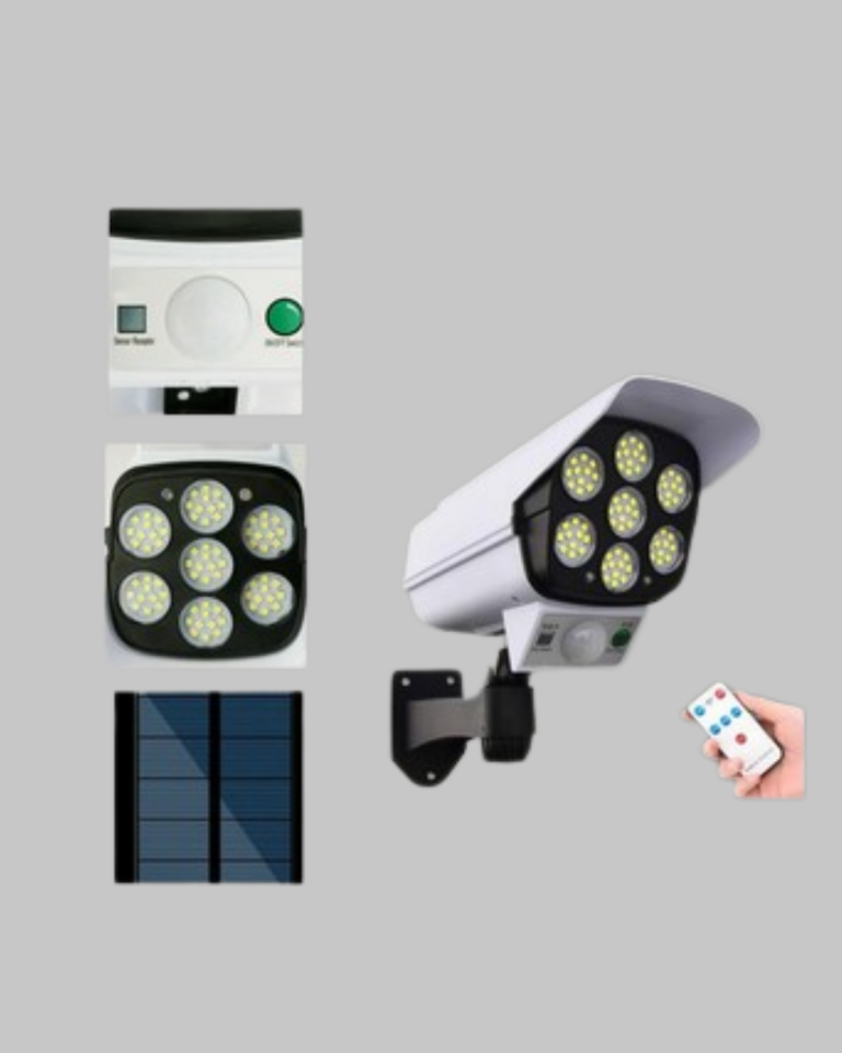 YamanHobi Kamera Görünümlü Solar LED Duvar Lambası 6 SMD 3 Modlu