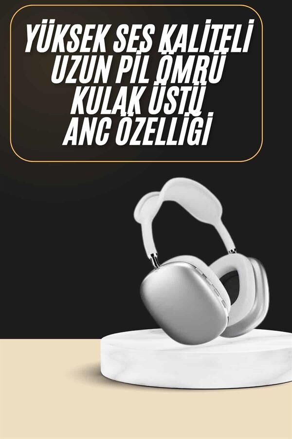 2025 Model Kulak Üstü Kablosuz Bluetooth Kulaklık Gürültü Azalta Uzun Pil - Lisinya