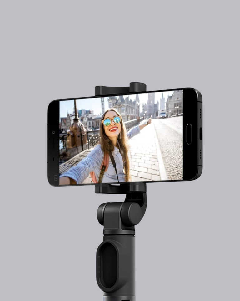 Kablosuz Bluetooth Selfie Çubuğu – 360° Dönebilir Başlık, Taşınabilir ve Şık Tasarım - Lisinya