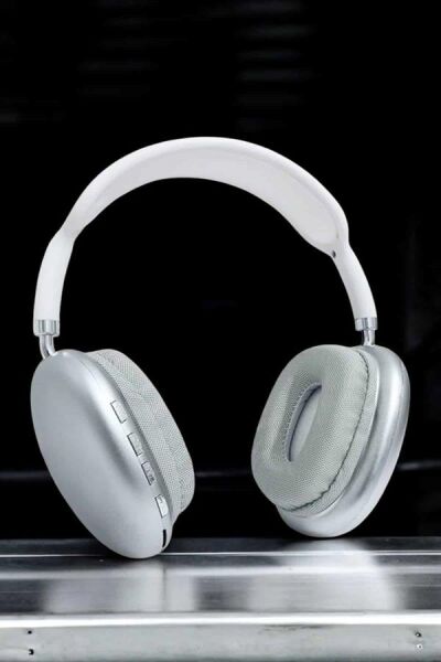 P9 Plus Kablosuz Kulak Üstü Bluetooth Kulaklık Beyaz Mikrofonlu Kulaküstü Kablosuz Kulaklık - Lisinya
