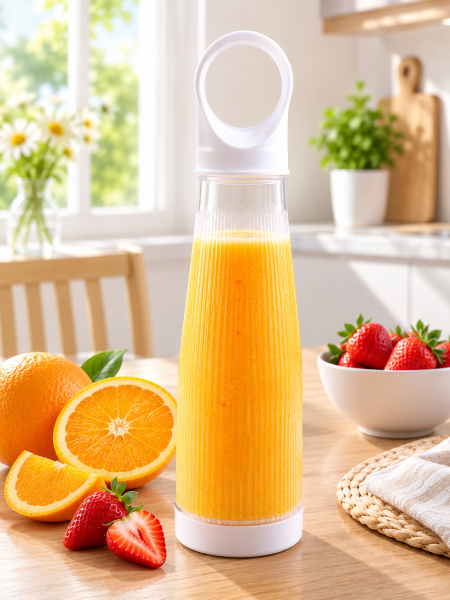 Kablosuz Taşınabilir Blender 400 ML Şarjlı Smoothie Shake ve Meyveli İçecek Hazırlama