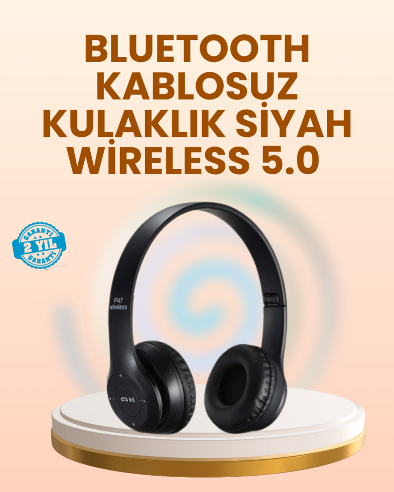 Ayarlanabilir Baş Bandı ve Yumuşak Kulak Yastıklı Bluetooth Kulaklık - Lisinya