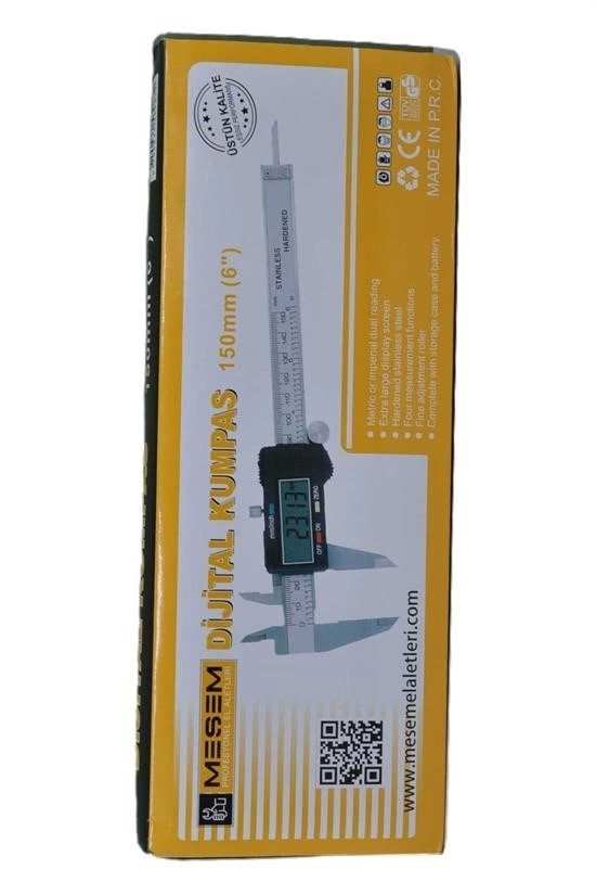 150 Mm Mekanik Çelik Kumpas Özel Kutulu Hassas Manuel Ölçü Aleti ( Lisinya )