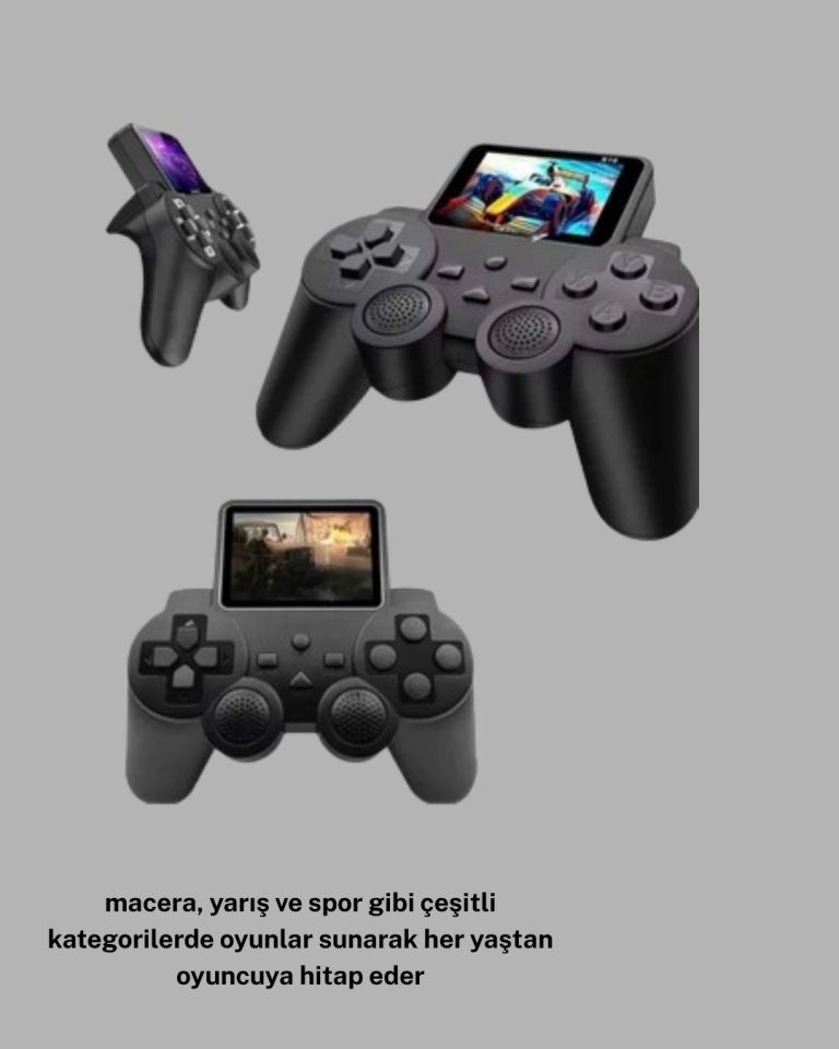 Atari S10 Retro Oyun Konsolu – 520 Klasik Oyun, Taşınabilir Tasarım, Nostaljik Oyun Deneyimi - Lisinya