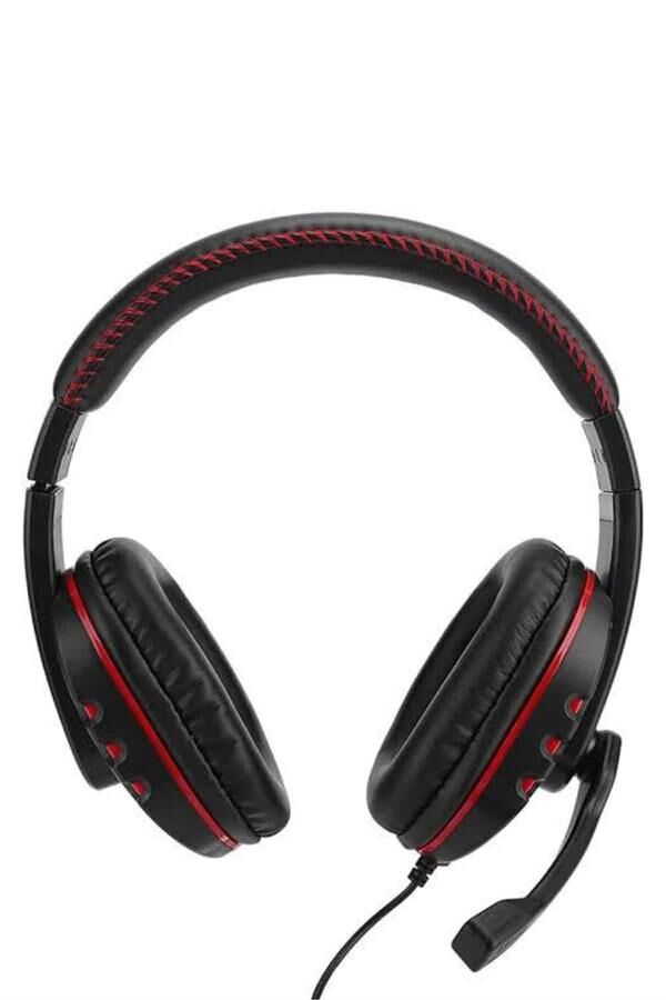 Mikrofonlu Gamer Kulaklık Oyuncu Kulaklığı Yüksek Ses Kaliteli Stereo Yumuşak Yastıklar - Lisinya