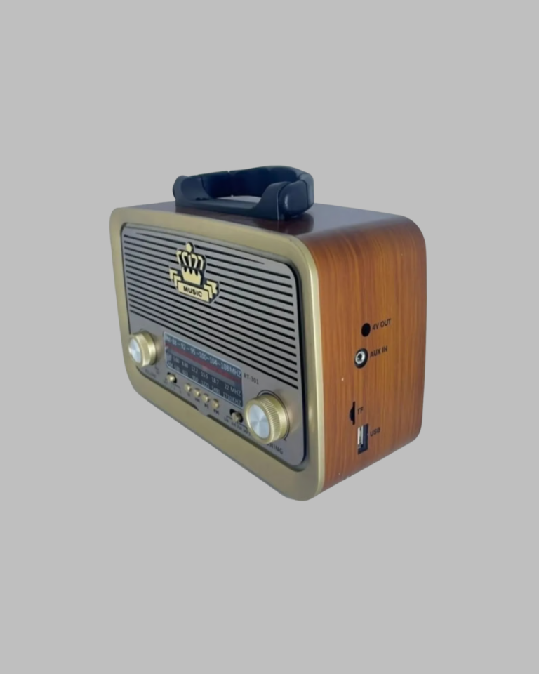 Taşınabilir Nostalji Radyo Bluetooth USB AUX Girişli - Lisinya