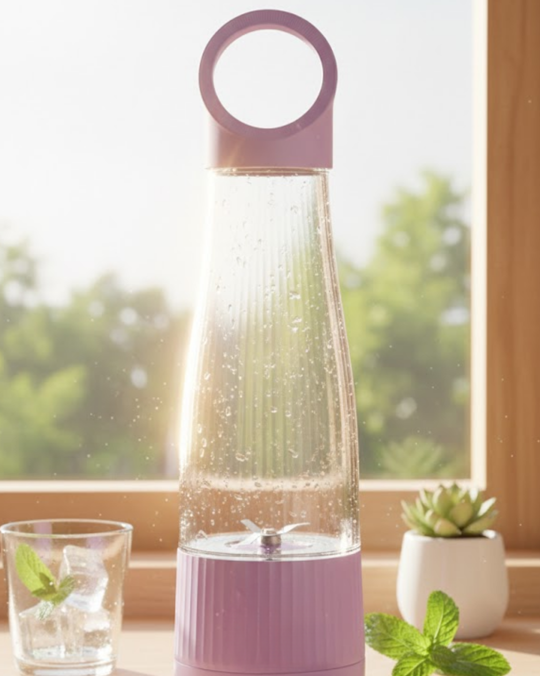 Pratik Kullanımlı USB Şarjlı Meyve ve Smoothie Blender - Lisinya