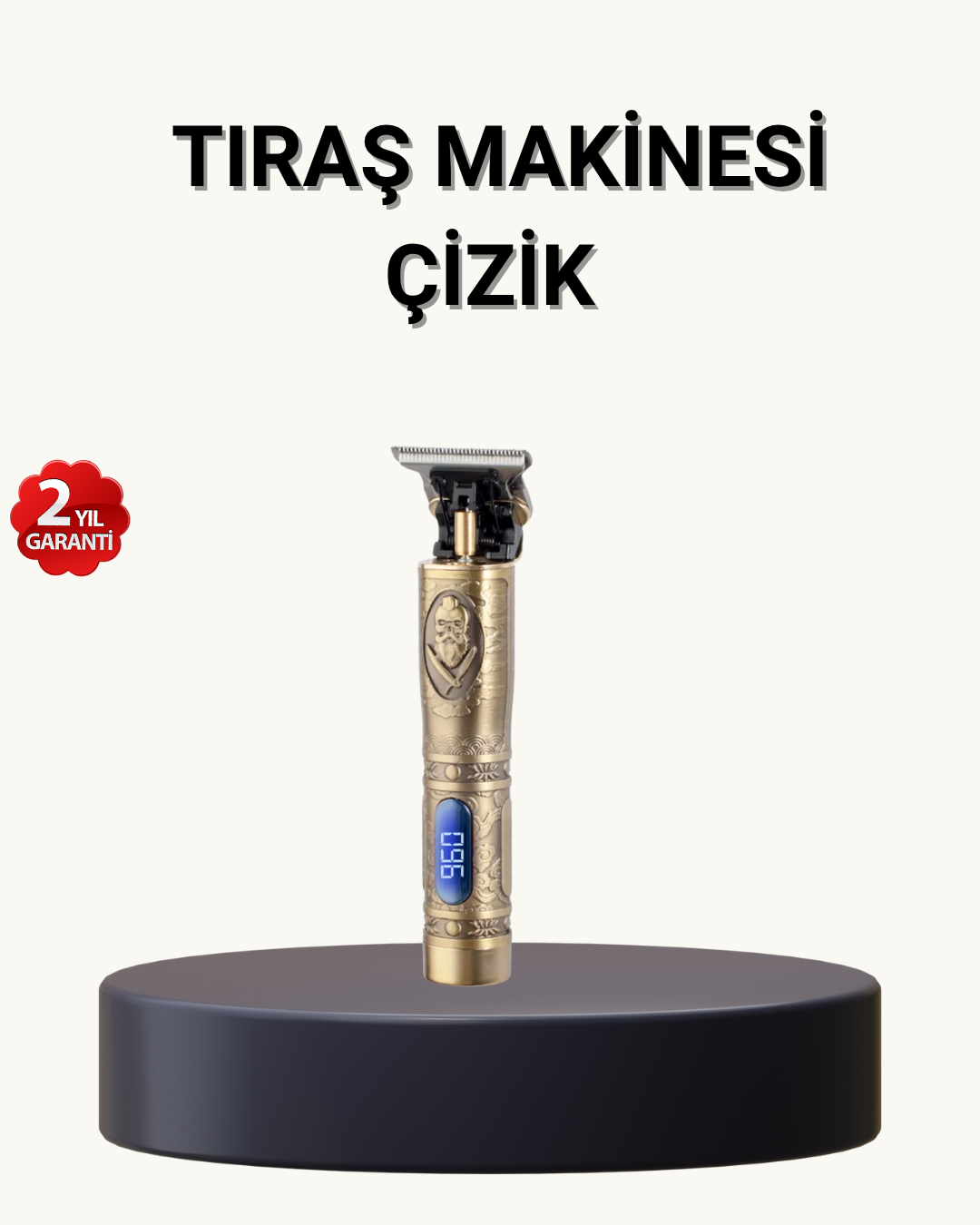 Profesyonel Kablosuz Tıraş Makinesi – 1-2 Saat Kesintisiz Kullanım - Lisinya
