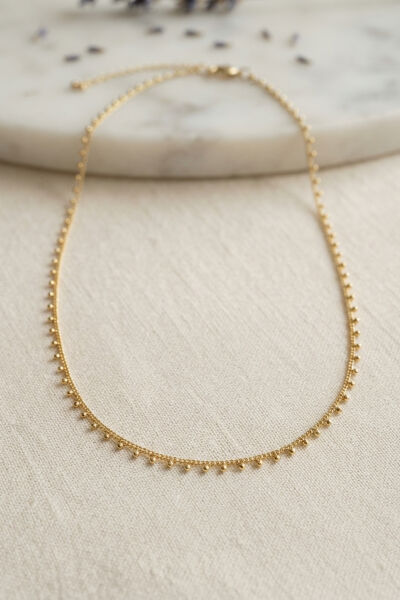 Gold Renk Topçcuk Model 60 cm Kadın Kolye - Lisinya