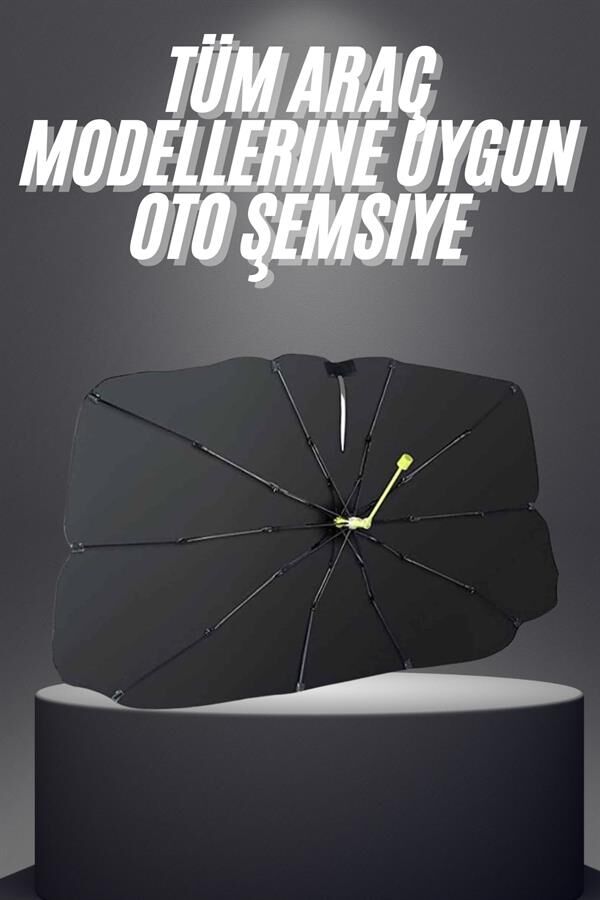 Yeni Nesil Tüm Araç Modellerine Uygun Oto Şemsiye Katlanabilir UV Işınlarına Karşı - Lisinya