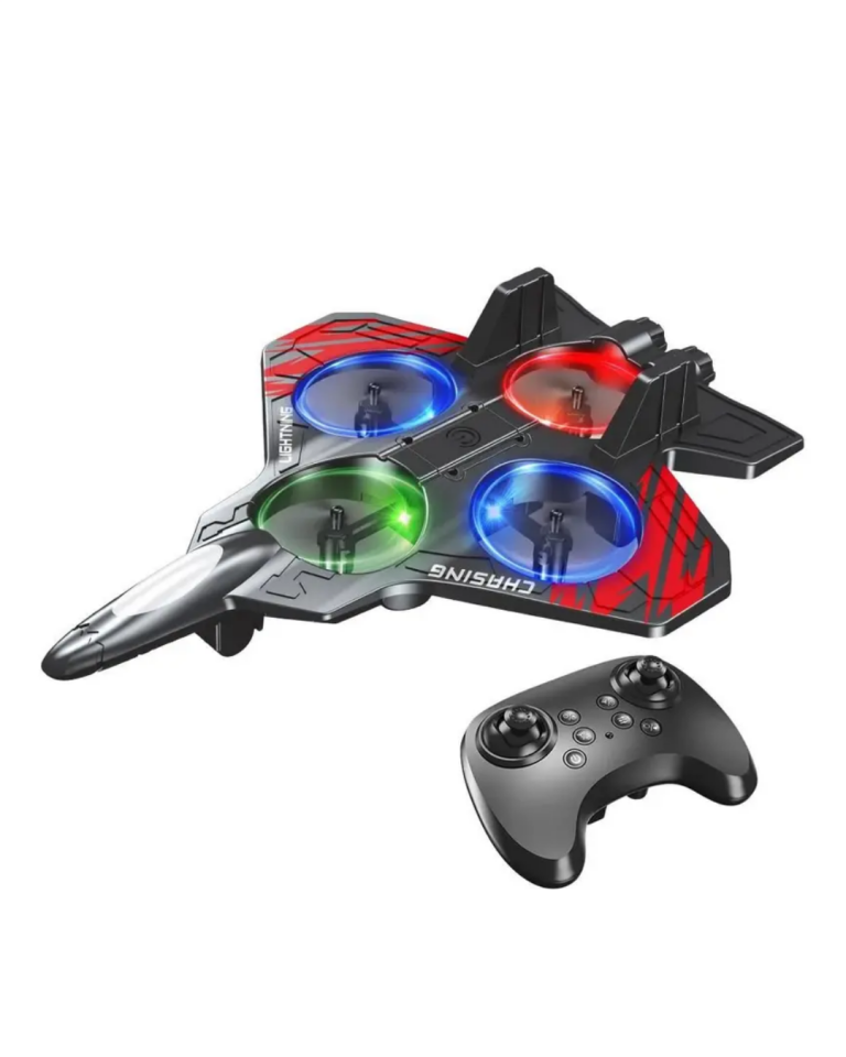 YamanHobi LED Işıklı Fighter Jet Drone Uzaktan Kumandalı 360° Dönüşlü